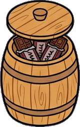 Food and drinks, a sticker from the Halloween Night world