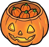 Food and drinks, a sticker from the Halloween Night world