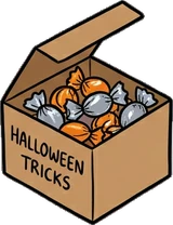 Food and drinks, a sticker from the Halloween Night world