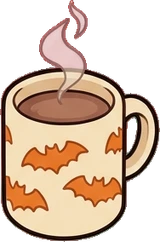 Food and drinks, a sticker from the Halloween Night world