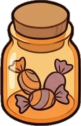 Food and drinks, a sticker from the Halloween Night world