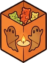Food and drinks, a sticker from the Halloween Night world