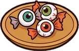 Food and drinks, a sticker from the Halloween Night world