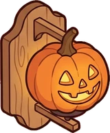 Wall lights, a sticker from the Halloween Night world