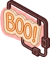 Wall lights, a sticker from the Halloween Night world