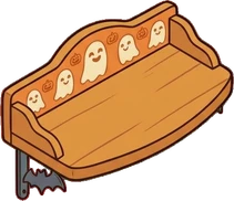 Wall shelves, a sticker from the Halloween Night world