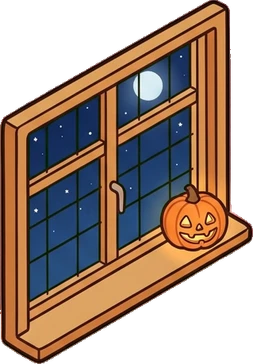 Windows, a sticker from the Halloween Night world