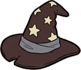Bags, hats and shoes, a sticker from the Halloween Night world