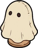 Bags, hats and shoes, a sticker from the Halloween Night world