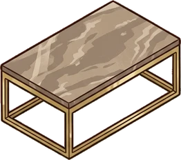 Coffee tables, a sticker from the Hotel Suite world