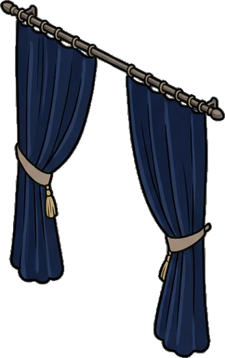 Curtains, a sticker from the Hotel Suite world