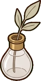 Small plants, a sticker from the Hotel Suite world