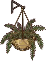 Hanging plants, a sticker from the Hotel Suite world