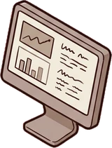 Screens and monitors, a sticker from the Hotel Suite world