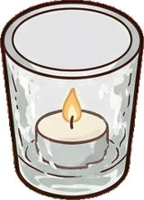 Candles and small lights, a sticker from the Hotel Suite world