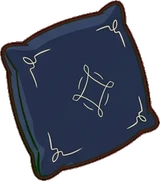 Cushions and blankets, a sticker from the Hotel Suite world