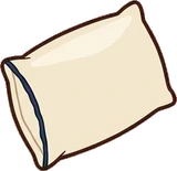 Cushions and blankets, a sticker from the Hotel Suite world