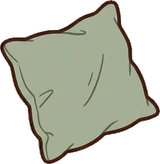 Cushions and blankets, a sticker from the Hotel Suite world