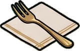 Food and drinks, a sticker from the Hotel Suite world