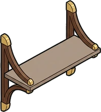 Wall shelves, a sticker from the Hotel Suite world