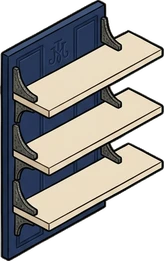 Wall shelves, a sticker from the Hotel Suite world