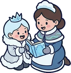 People together, a sticker from the The Ice Palace world