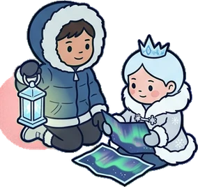 People together, a sticker from the The Ice Palace world