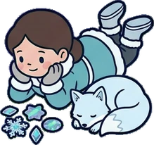 People together, a sticker from the The Ice Palace world