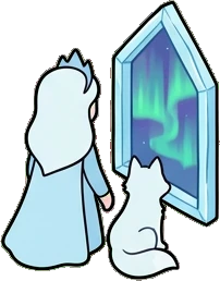 People together, a sticker from the The Ice Palace world