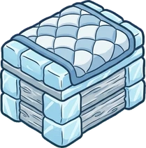 Chests and trunks, a sticker from the The Ice Palace world