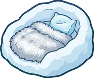 Pet beds and homes, a sticker from the The Ice Palace world