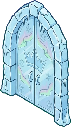 Doors, a sticker from the The Ice Palace world