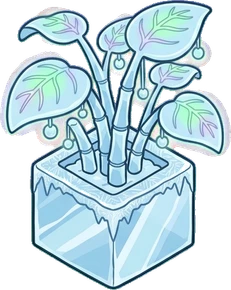 Floor plants, a sticker from the The Ice Palace world