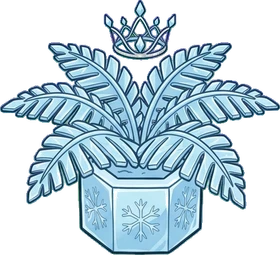 Floor plants, a sticker from the The Ice Palace world