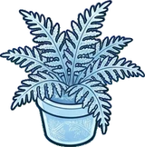 Small plants, a sticker from the The Ice Palace world