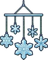 Garlands and hanging things, a sticker from the The Ice Palace world