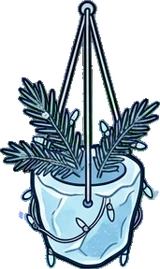 Garlands and hanging things, a sticker from the The Ice Palace world