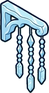 Garlands and hanging things, a sticker from the The Ice Palace world