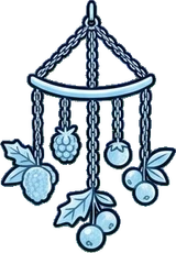 Garlands and hanging things, a sticker from the The Ice Palace world