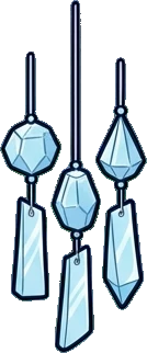 Garlands and hanging things, a sticker from the The Ice Palace world