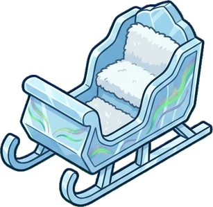 Big floor pieces, a sticker from the The Ice Palace world