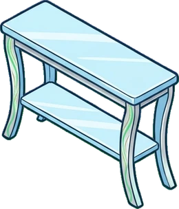 Dressers and low cabinets, a sticker from the The Ice Palace world