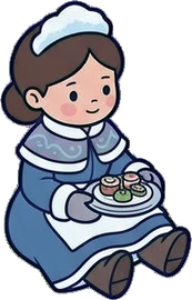 People sitting, a sticker from the The Ice Palace world