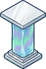 Side tables, a sticker from the The Ice Palace world