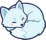 Cats and small animals, a sticker from the The Ice Palace world