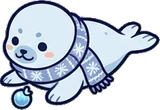 Cats and small animals, a sticker from the The Ice Palace world