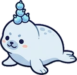 Cats and small animals, a sticker from the The Ice Palace world