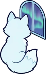 Cats and small animals, a sticker from the The Ice Palace world