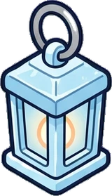 Candles and small lights, a sticker from the The Ice Palace world