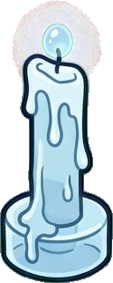 Candles and small lights, a sticker from the The Ice Palace world